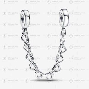 Pandora Linked Hearts Safety Chain